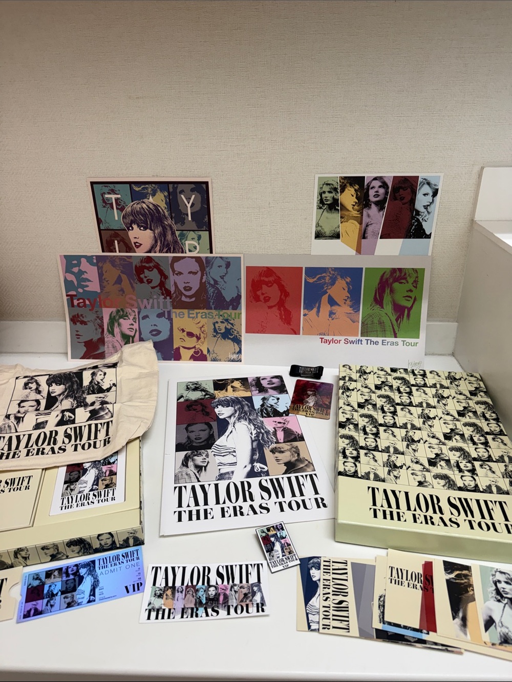 Taylor Swift Multi-Color Eras Tour Pop Art Merch Collection! Complete Set